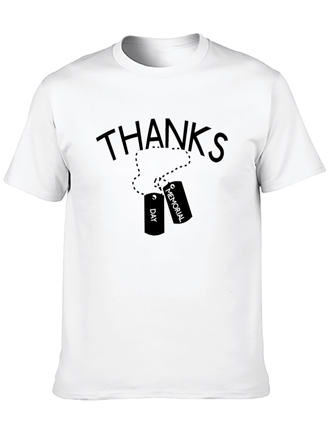 Memorial Day Thanks Black T-Shirt