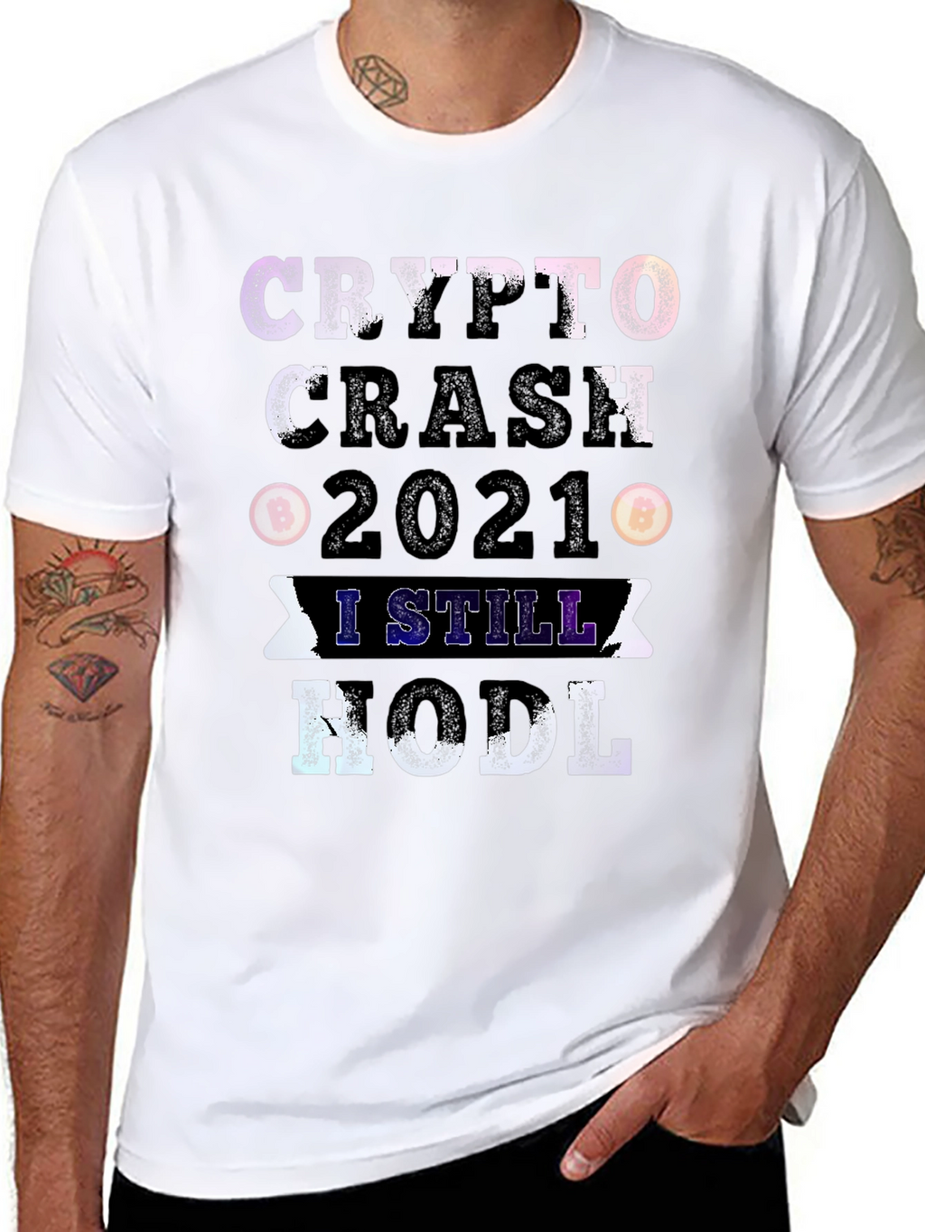 Crypto Crash 2021 HODL Graphic Tee