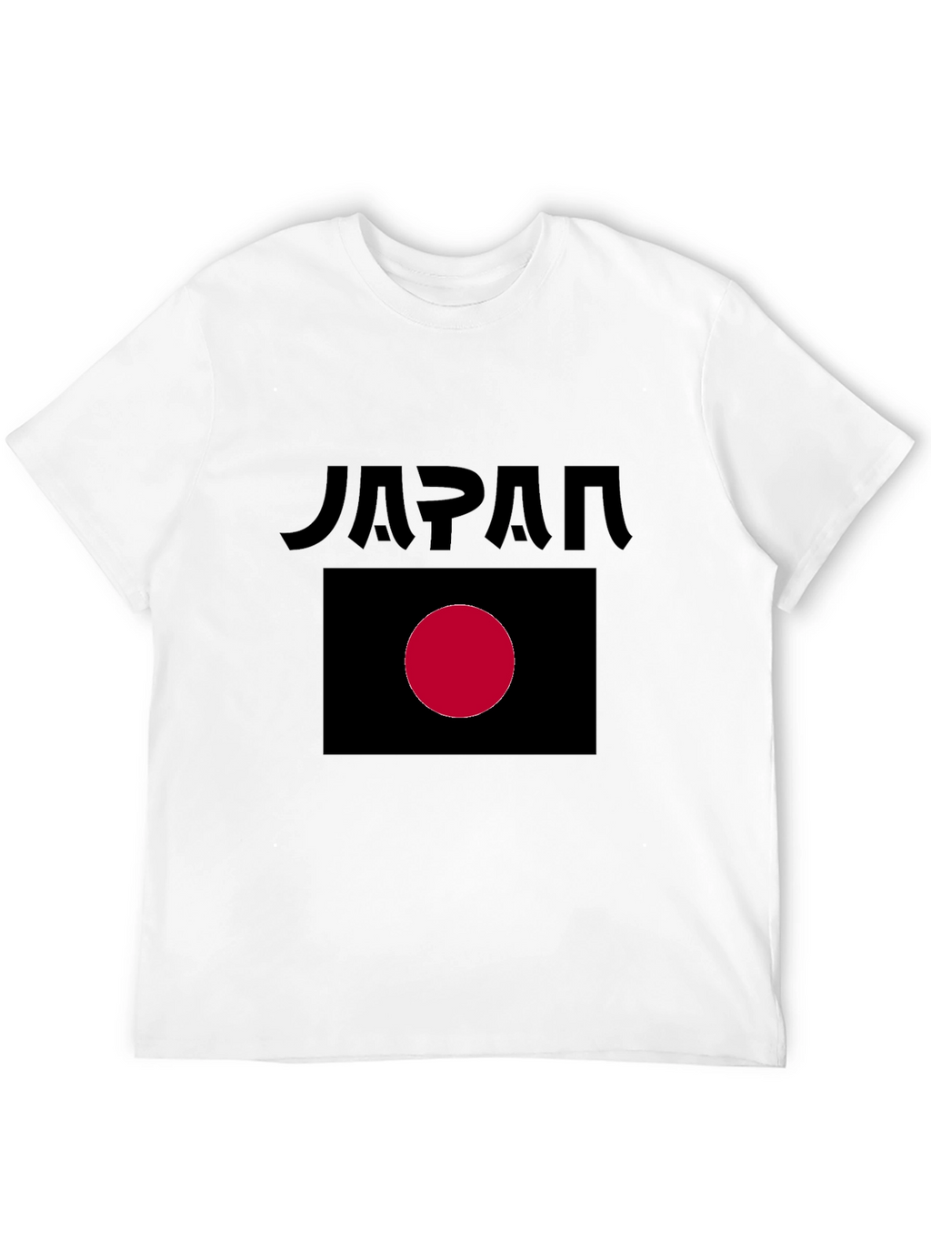 Japan Flag Graphic Black T-Shirt