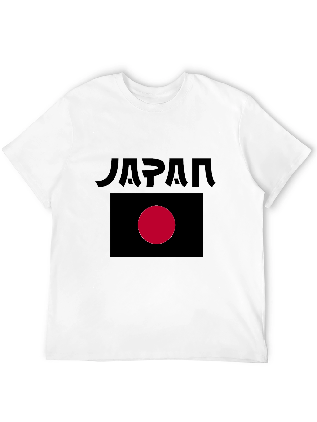 Japan Flag Graphic Black T-Shirt