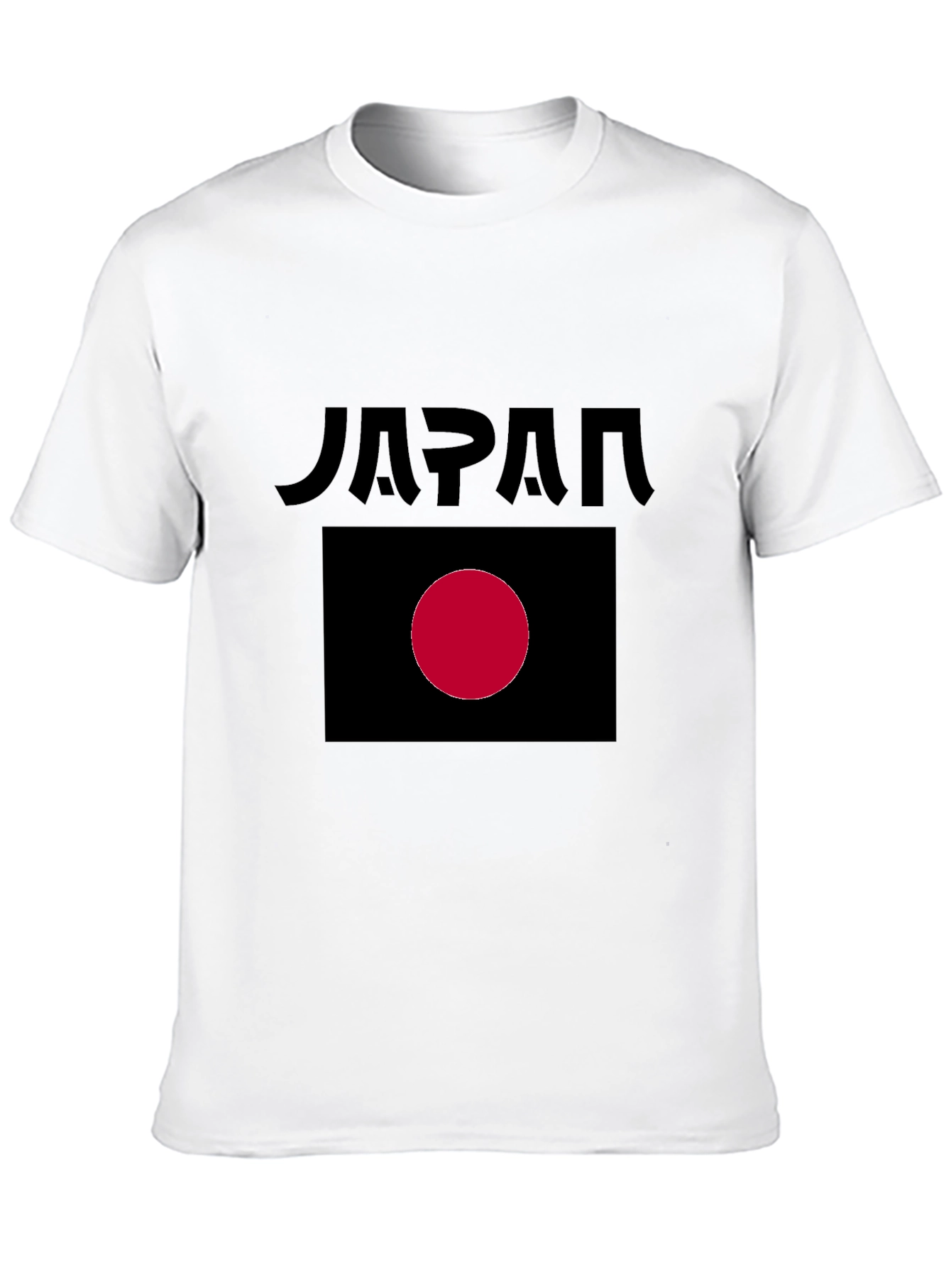 Japan Flag Graphic Black T-Shirt
