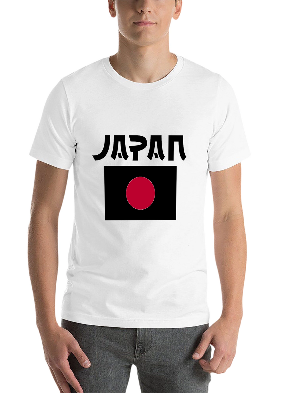 Japan Flag Graphic Black T-Shirt