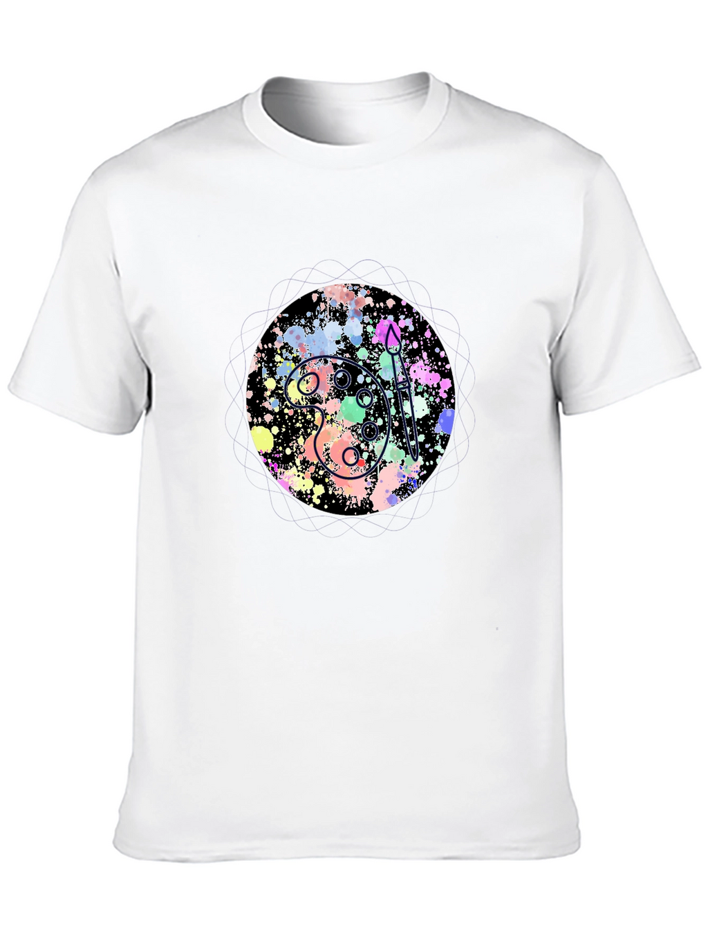 Artist Palette Graphic Tee - Black