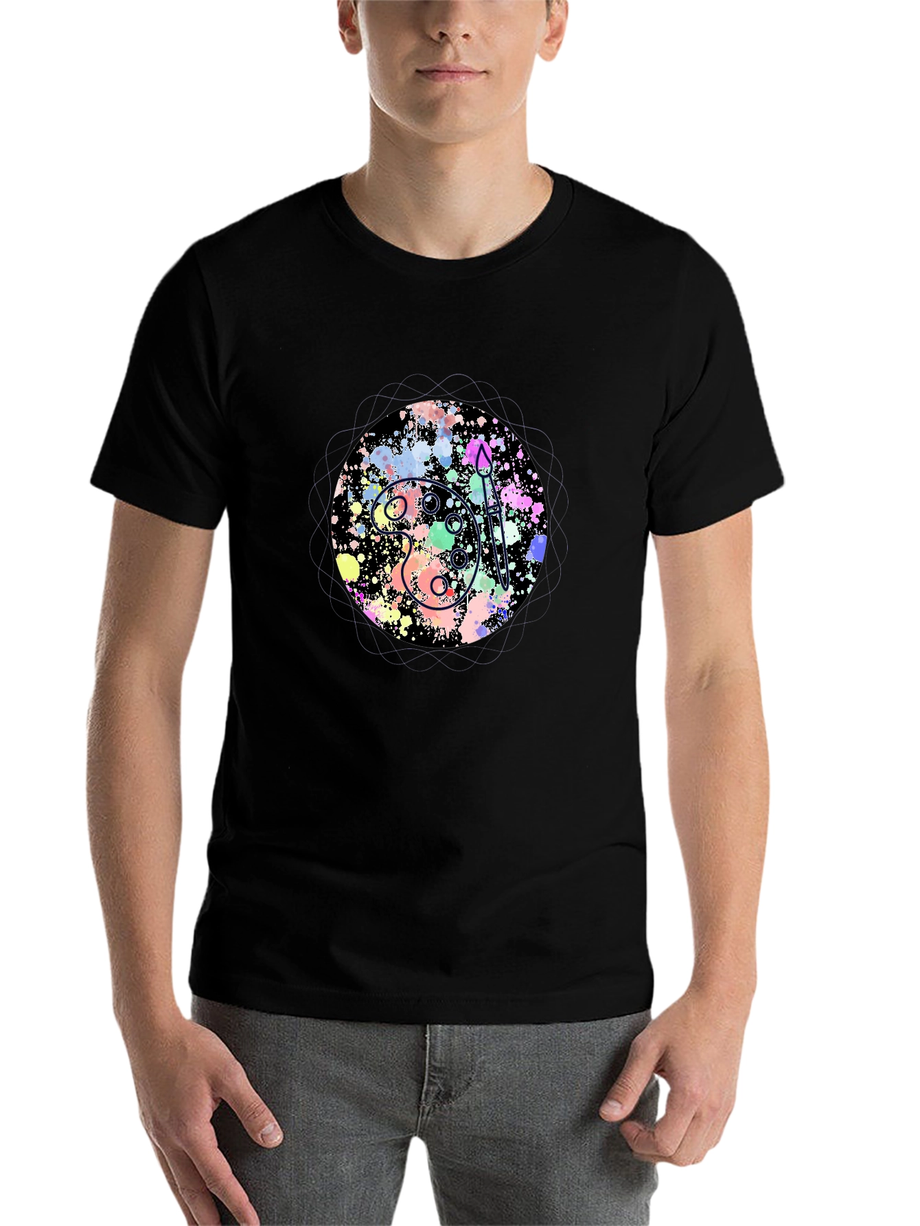 Artist Palette Graphic Tee - Black