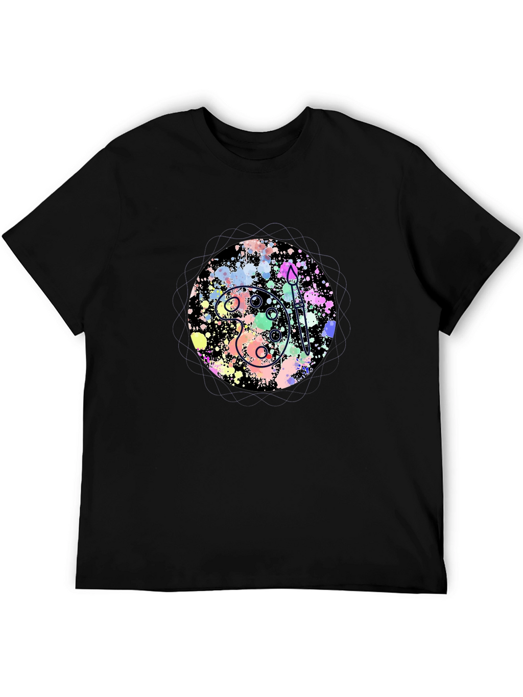 Artist Palette Graphic Tee - Black