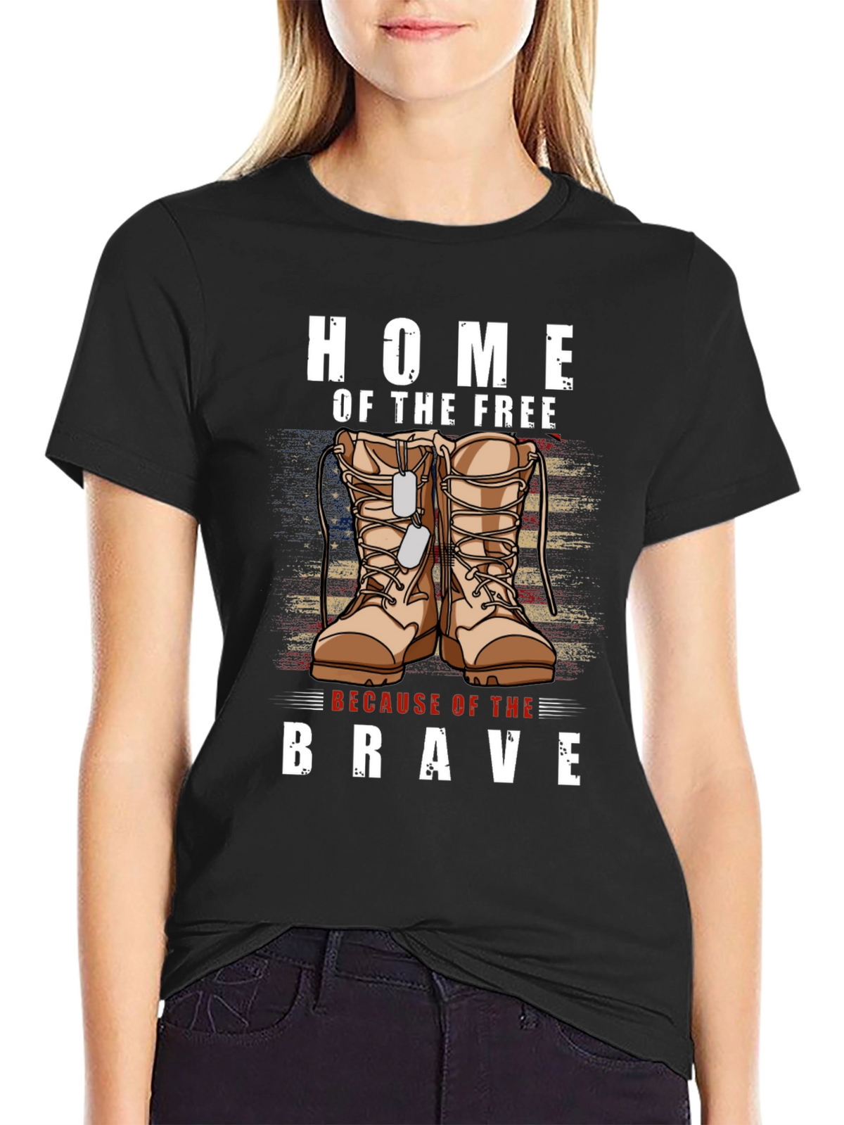 Home of the Free - Patriotic Graphic T-Shirt