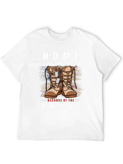 Home of the Free - Patriotic Graphic T-Shirt