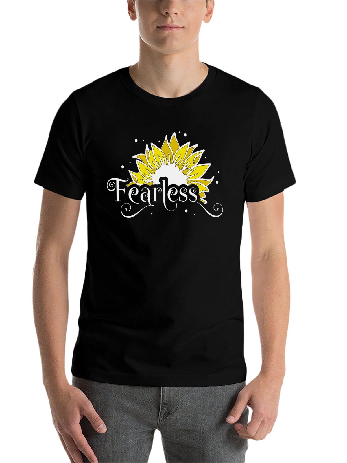 Fearless Sunflower Graphic T-Shirt