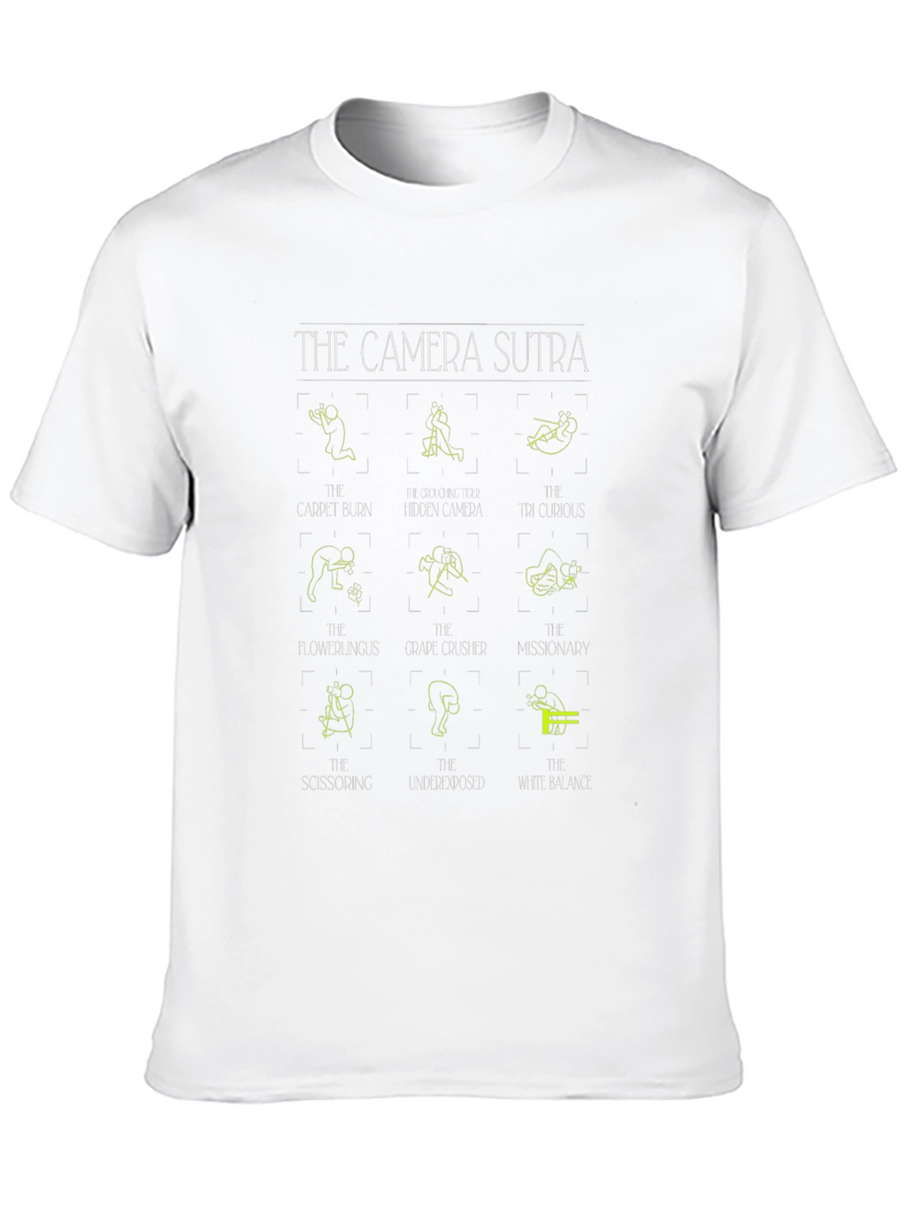 Camera Sutra T-Shirt - Photography Poses Graphic Tee