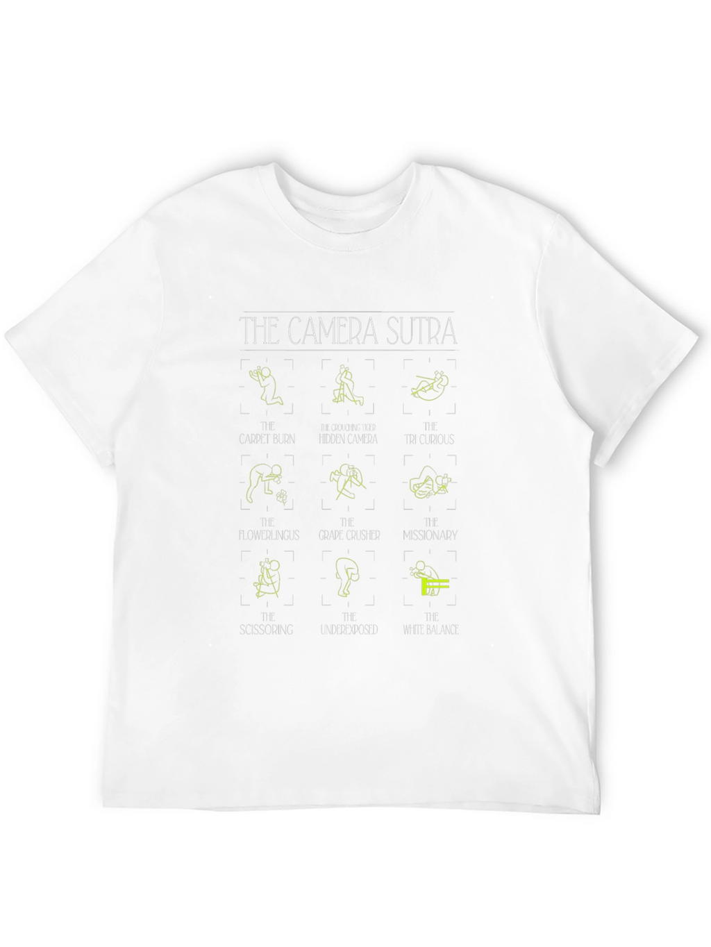 Camera Sutra T-Shirt - Photography Poses Graphic Tee
