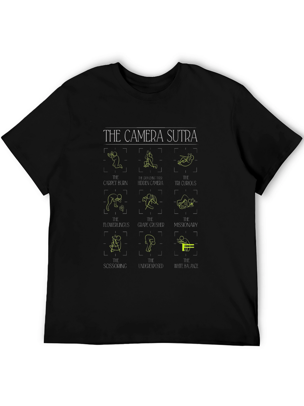 Camera Sutra T-Shirt - Photography Poses Graphic Tee