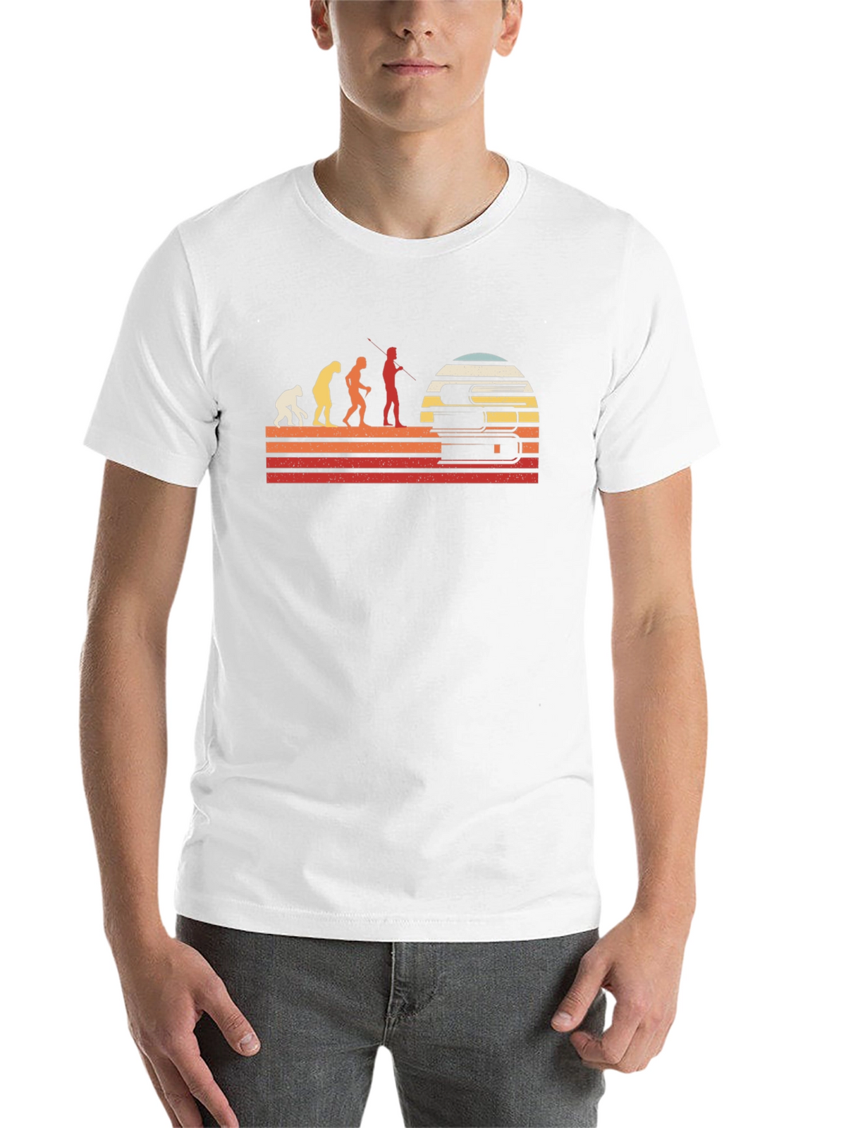 Evolution of Reader T-Shirt - Black Retro Design
