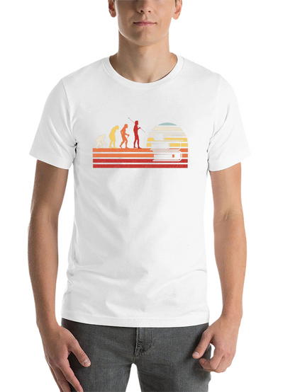 Evolution of Reader T-Shirt - Black Retro Design