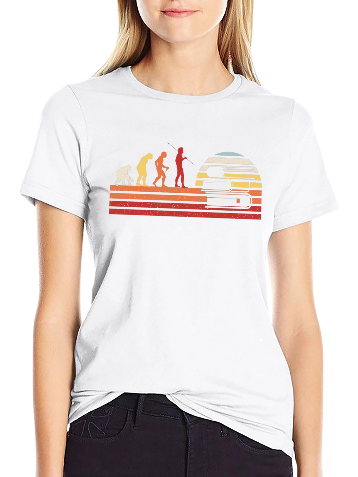 Evolution of Reader T-Shirt - Black Retro Design