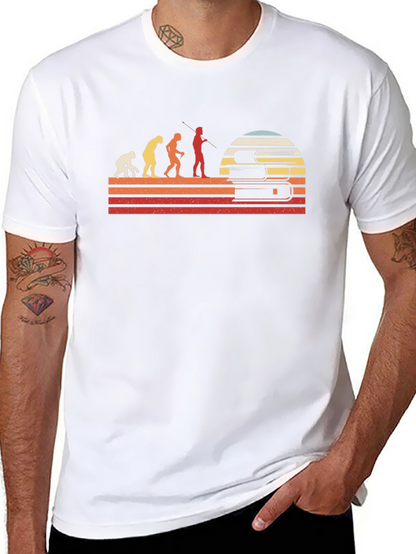 Evolution of Reader T-Shirt - Black Retro Design