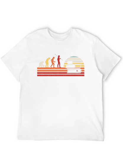Evolution of Reader T-Shirt - Black Retro Design