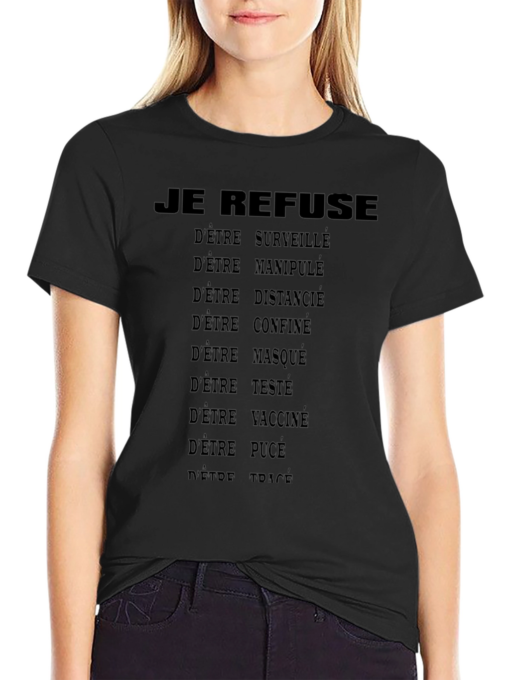 JE REFUSE T-Shirt - Anti-Surveillance & Control Tee