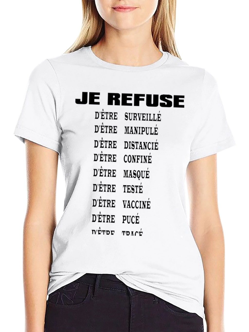 JE REFUSE T-Shirt - Anti-Surveillance & Control Tee