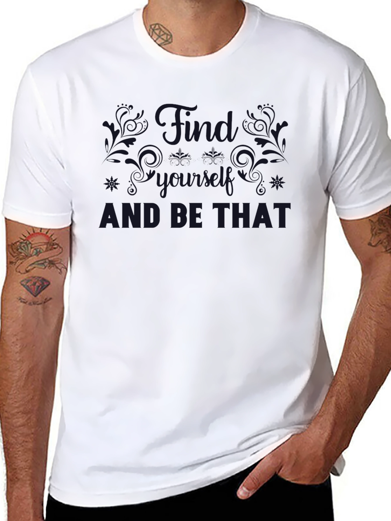 Mens Graphic Print Short Sleeve T-Shirt