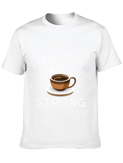Strong Coffee Graphic Tee - Comfort & Style