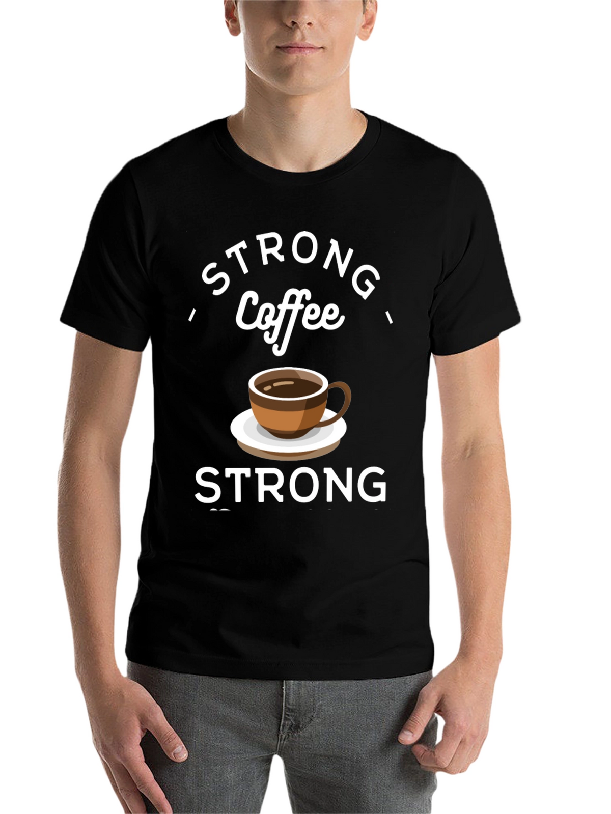 Strong Coffee Graphic Tee - Comfort & Style