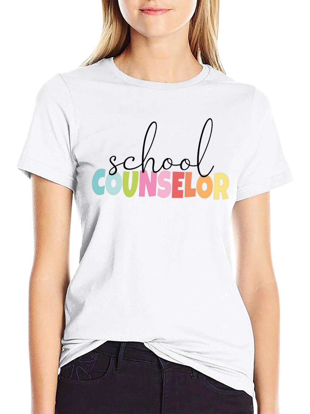 School Counselor Graphic Tee - Unisex Black T-Shirt