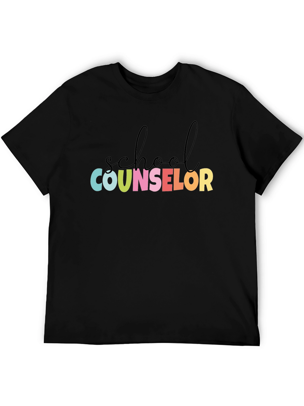 School Counselor Graphic Tee - Unisex Black T-Shirt