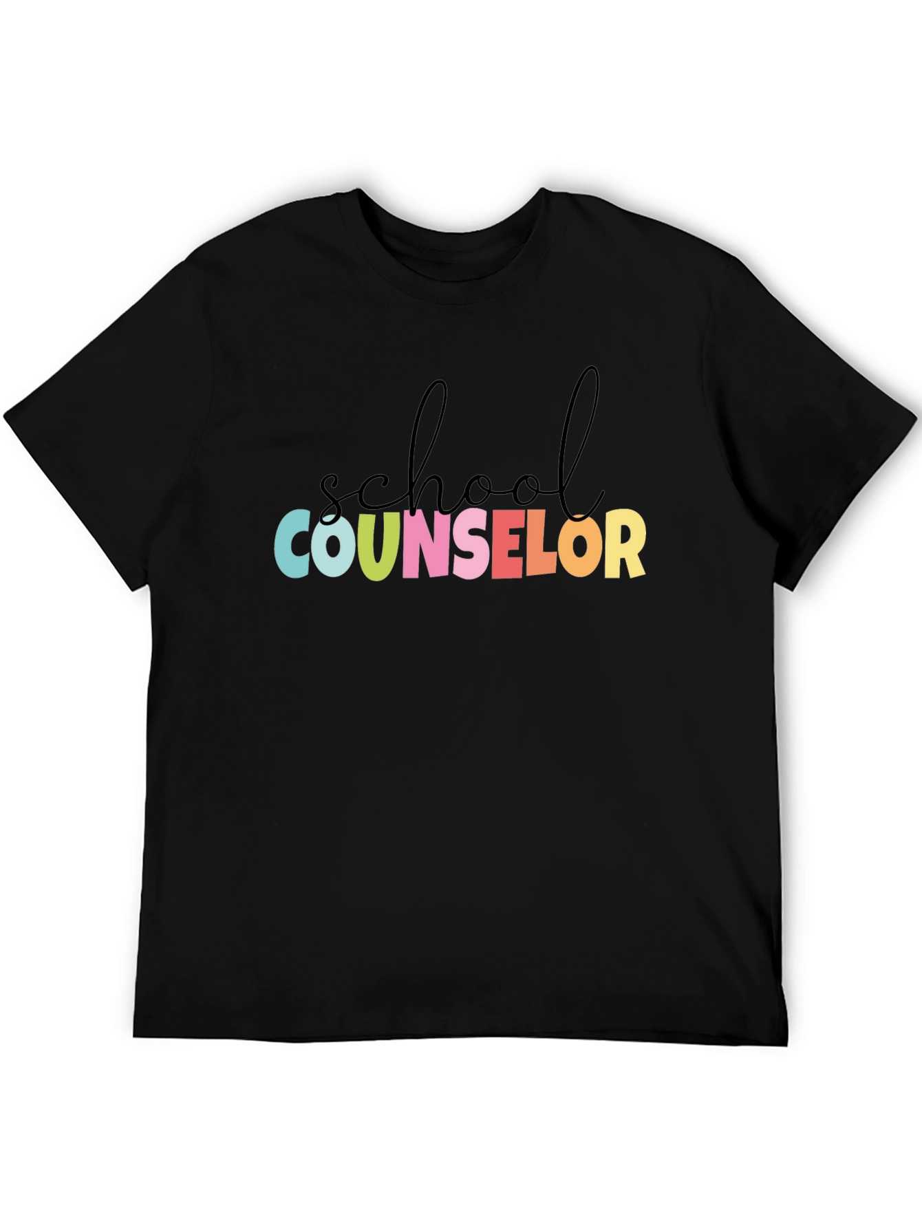 School Counselor Graphic Tee - Unisex Black T-Shirt