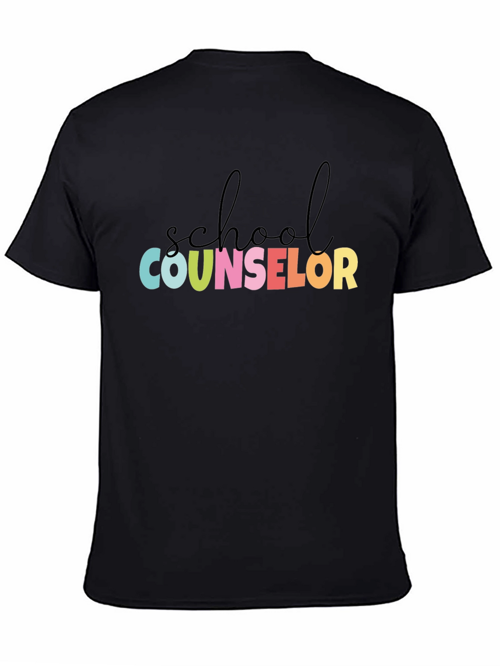 School Counselor Graphic Tee - Unisex Black T-Shirt