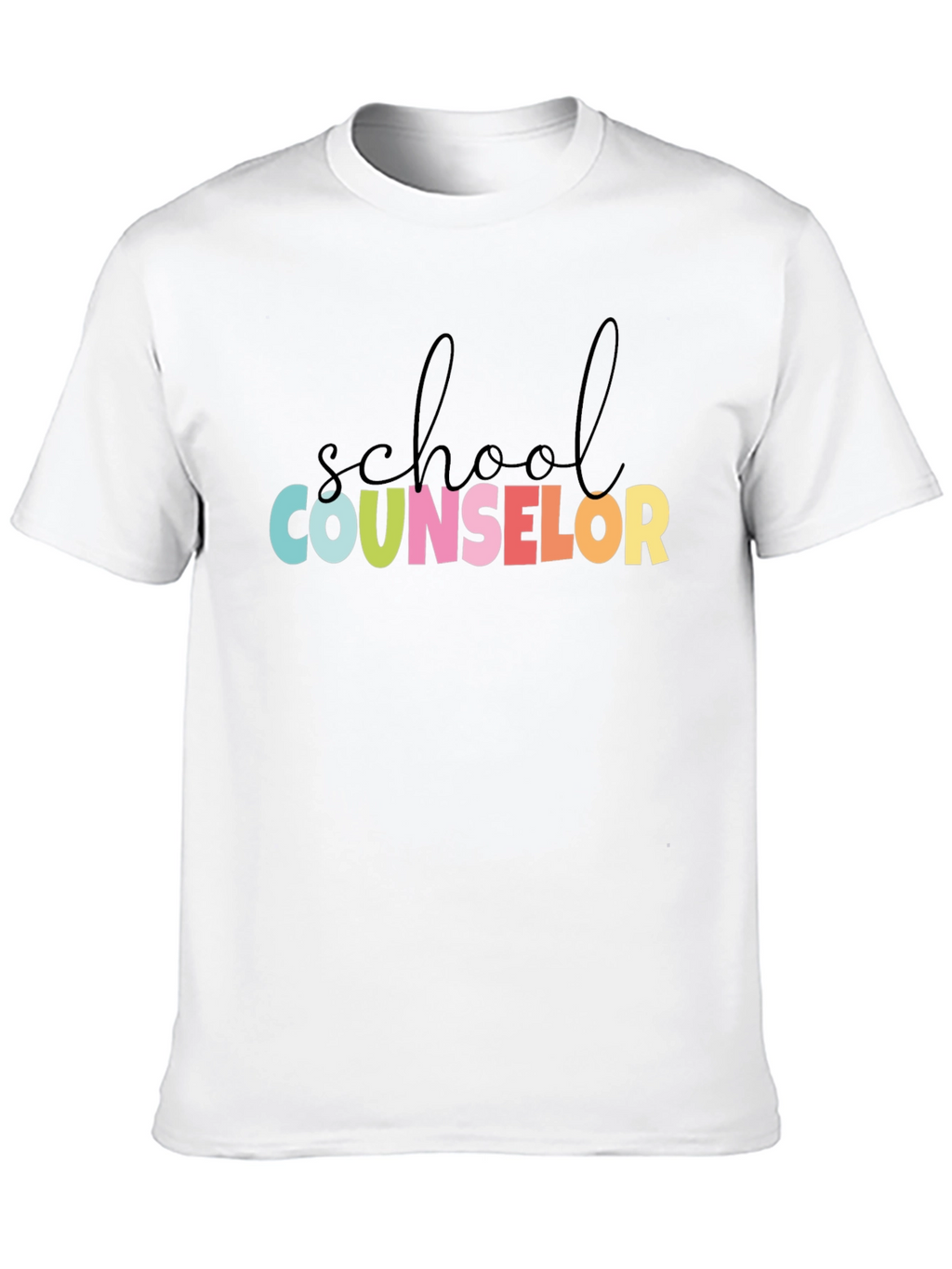 School Counselor Graphic Tee - Unisex Black T-Shirt