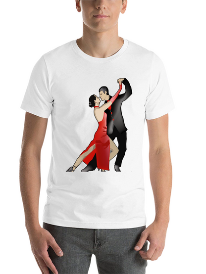 Tango Dance Graphic Tee - Stylish Black T-Shirt