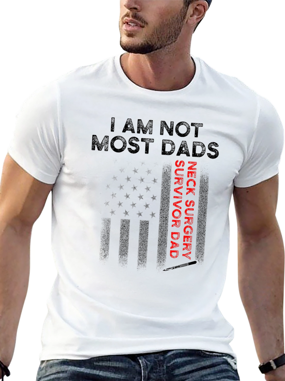Neck Surgery Survivor Dad T-Shirt