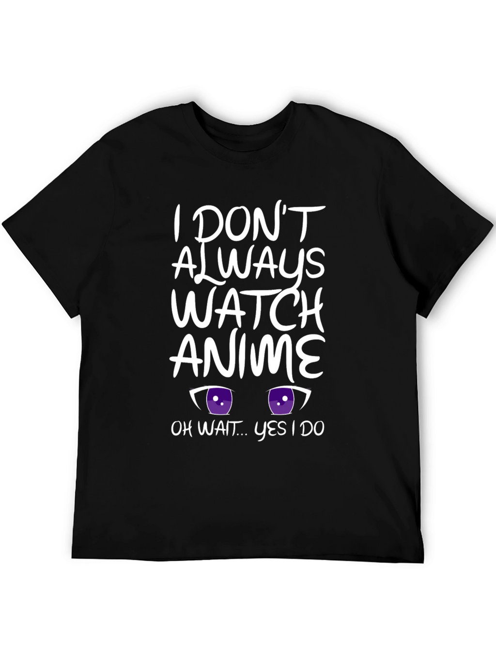 Anime Lover Black T-Shirt Funny Graphic Tee