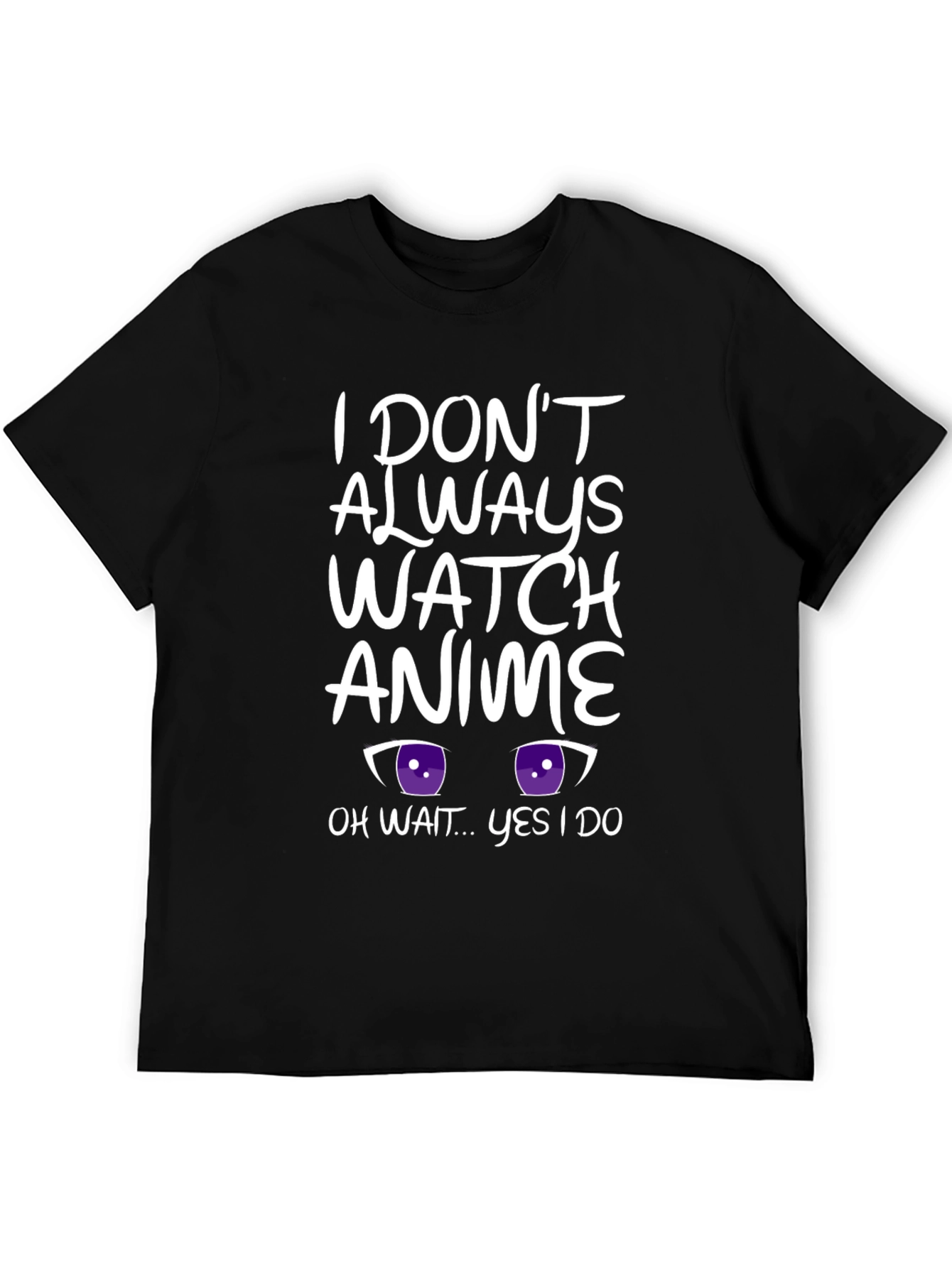 Anime Lover Black T-Shirt Funny Graphic Tee