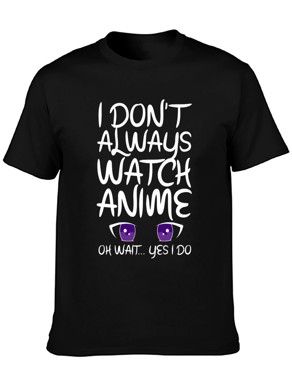 Anime Lover Black T-Shirt Funny Graphic Tee