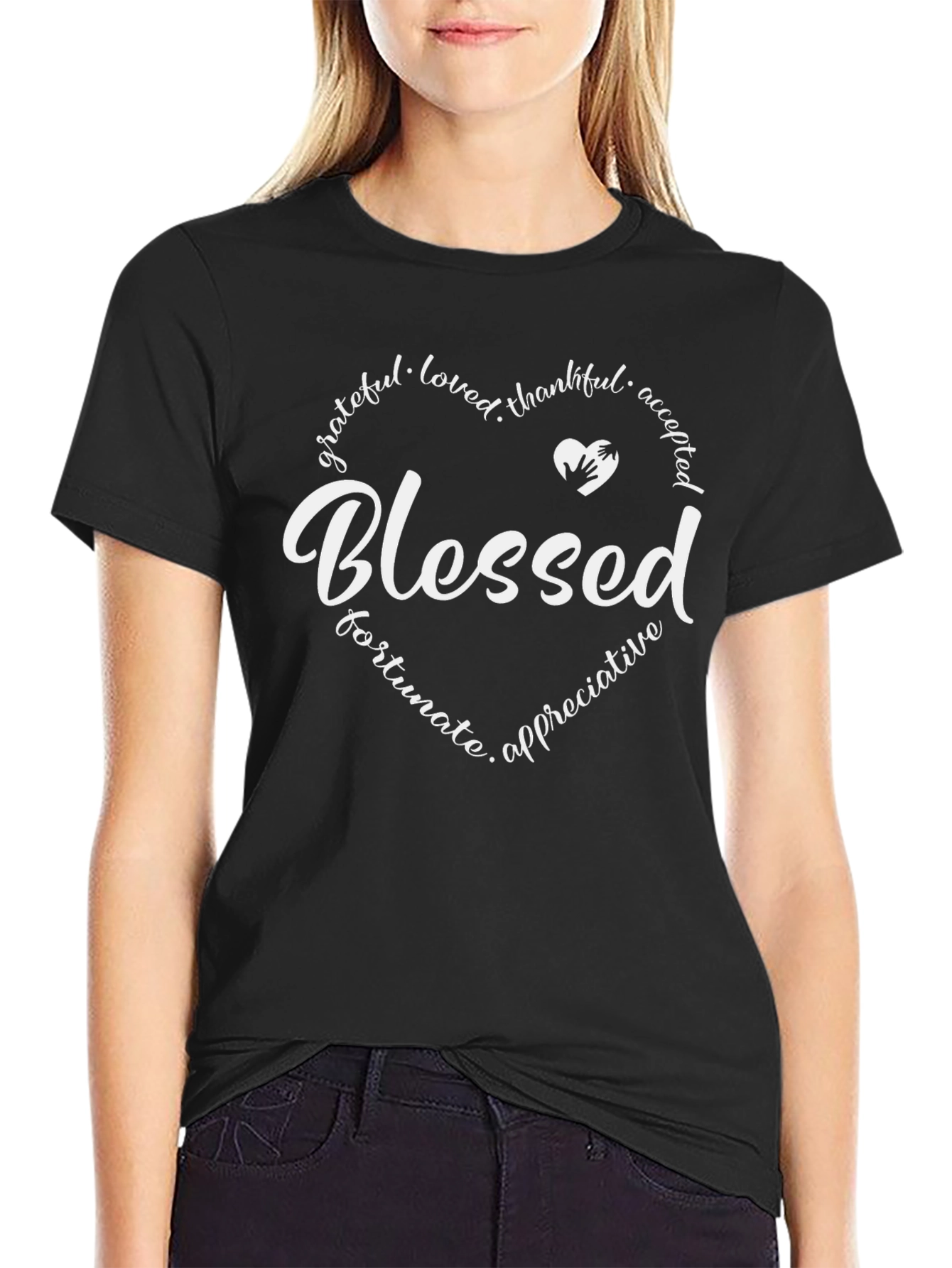 Blessed Heart Graphic Tee - Mens Comfort Fit