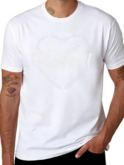 Blessed Heart Graphic Tee - Mens Comfort Fit