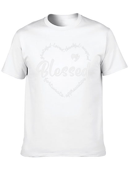 Blessed Heart Graphic Tee - Mens Comfort Fit