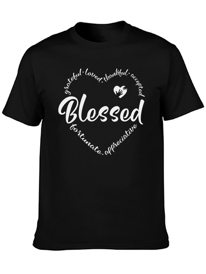 Blessed Heart Graphic Tee - Mens Comfort Fit