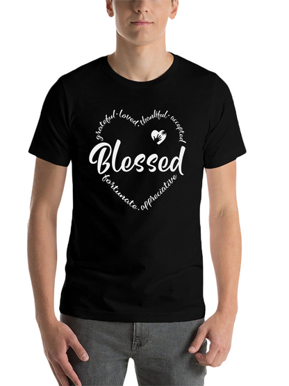 Blessed Heart Graphic Tee - Mens Comfort Fit
