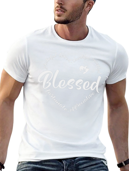 Blessed Heart Graphic Tee - Mens Comfort Fit