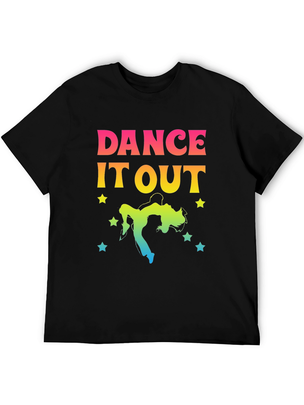 Dance It Out Graphic Tee - Unisex Black T-Shirt