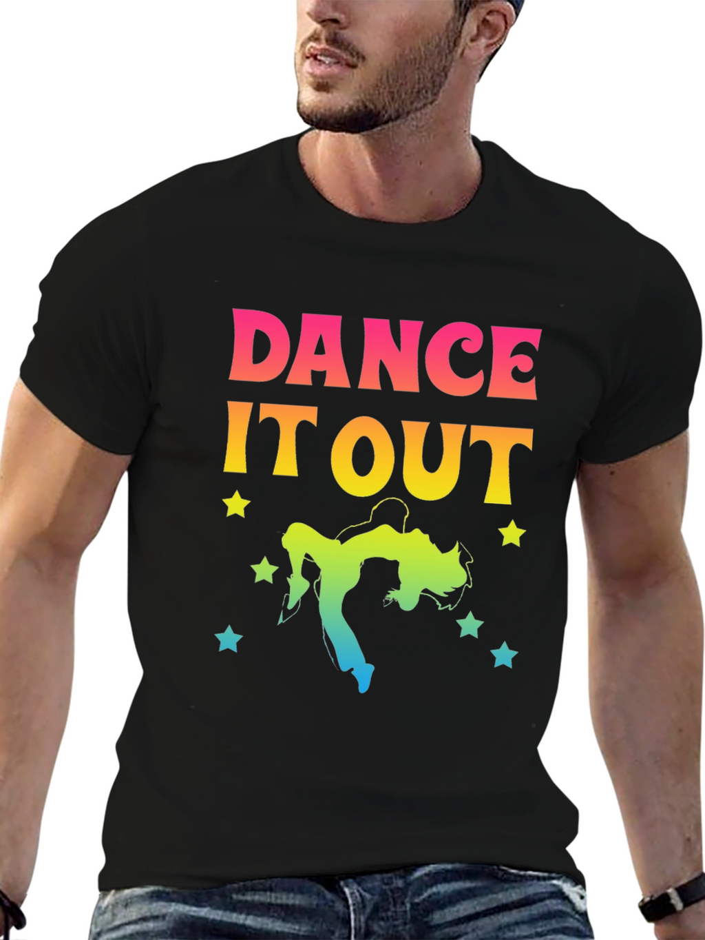 Dance It Out Graphic Tee - Unisex Black T-Shirt