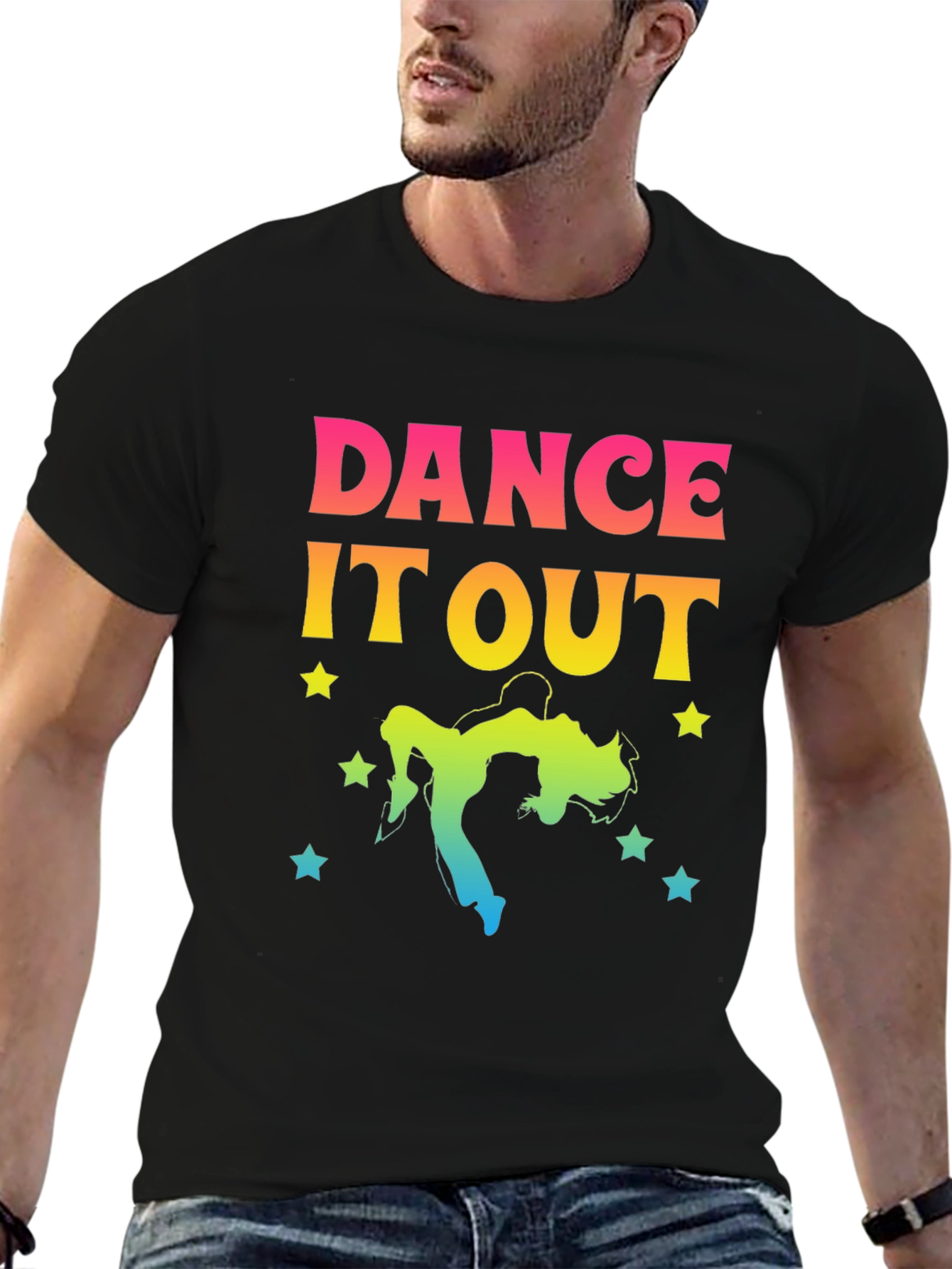 Dance It Out Graphic Tee - Unisex Black T-Shirt