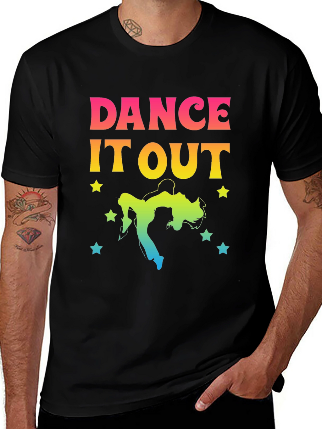 Dance It Out Graphic Tee - Unisex Black T-Shirt