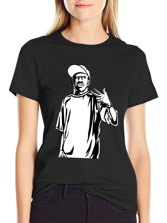 Black T-Shirt with Graphic Print