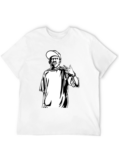 Black T-Shirt with Graphic Print