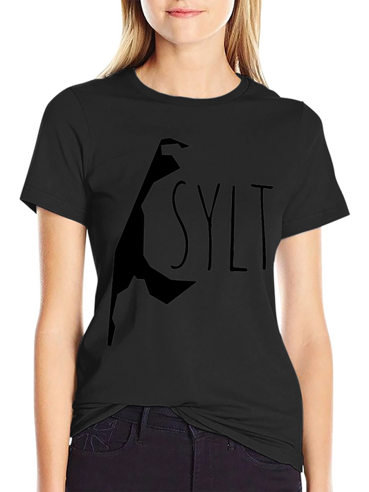 Sylt Island Graphic Tee - Unisex Black T-Shirt