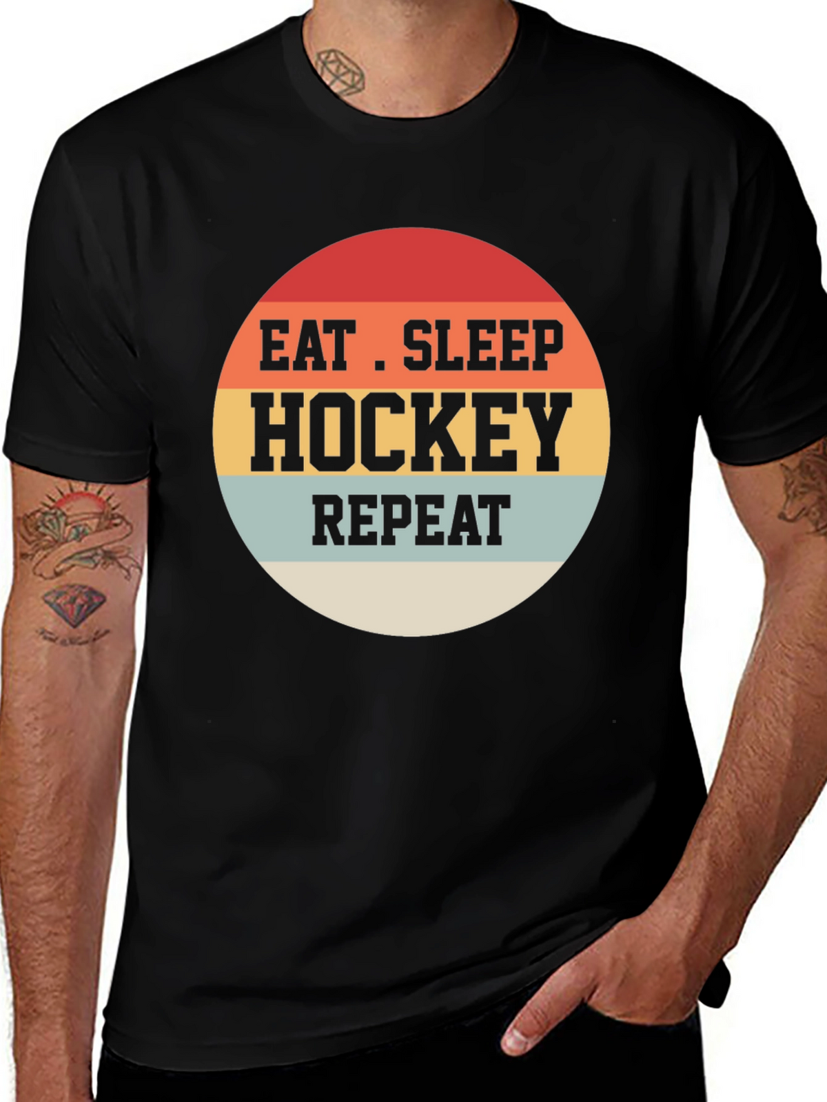 Eat Sleep Hockey Repeat T-Shirt
