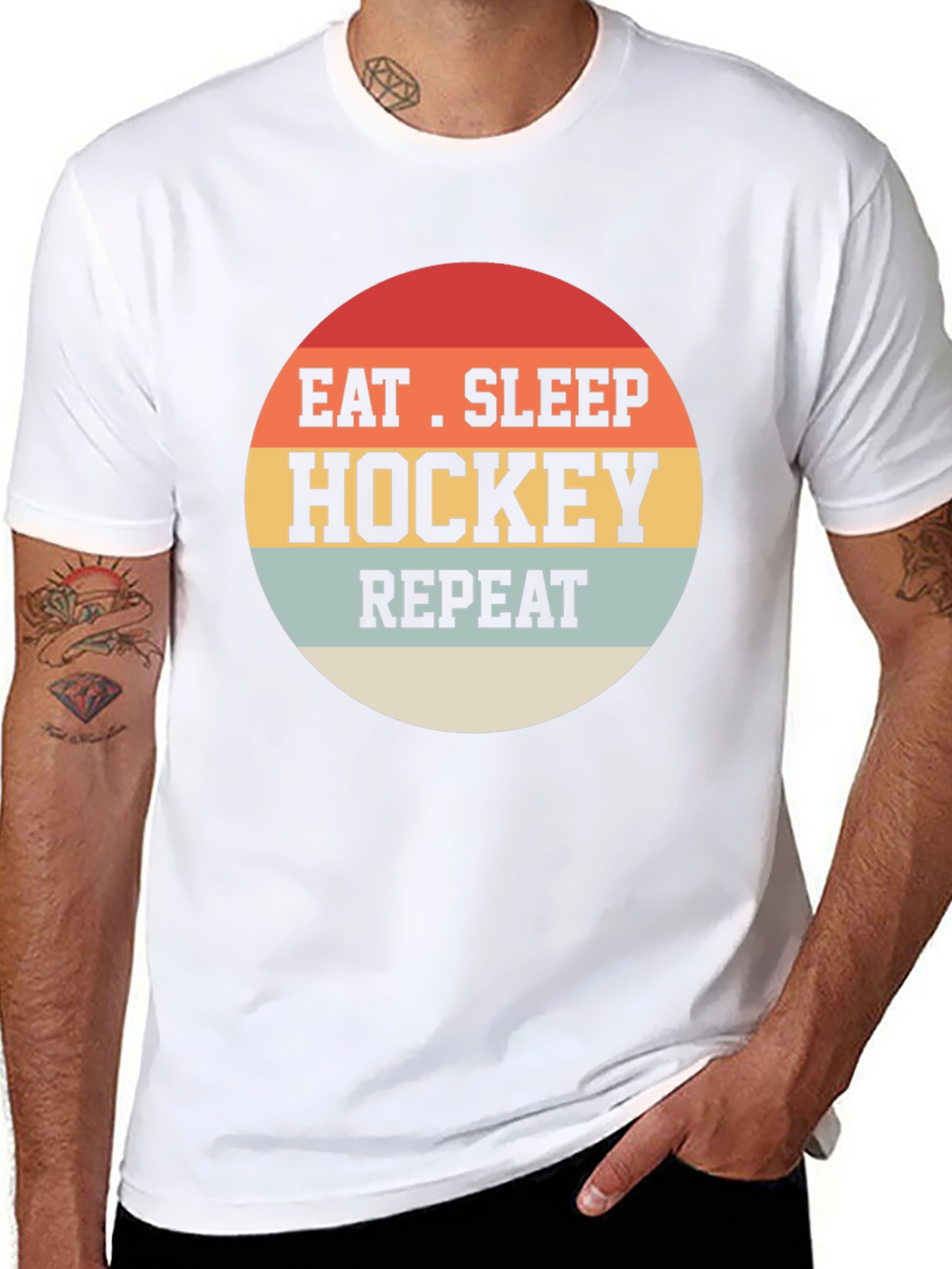 Eat Sleep Hockey Repeat T-Shirt